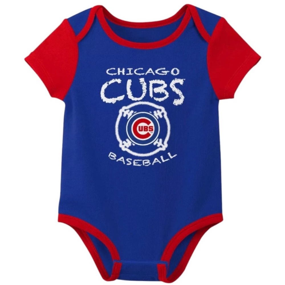 Chicago Cubs Baseball Onesie